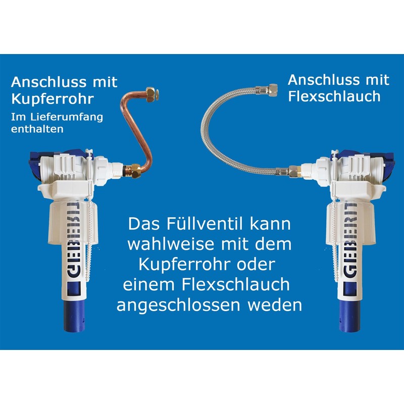 Replacement Parts Set for Geberit Flush-Mounted Cistern 1978-1997 (Type 10.400,