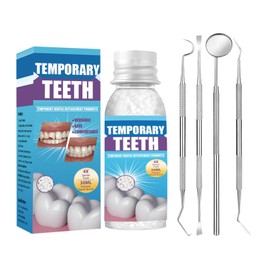 Tooth Repair kit with 4 Dental Tools, Temporary Teeth Replacement Kit, Dental Care Kit Fixing Broken Teeth, Save Smile Cause Bad Teeth and Smile Confidently Again