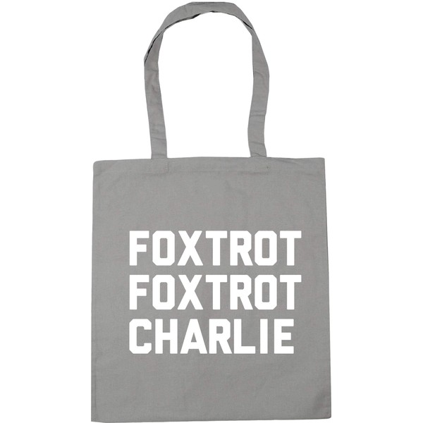 Hippowarehouse Foxtrot Foxtrot Charlie Tote Shopping Gym Beach Bag 42cm