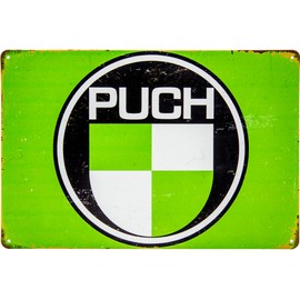 Retro Tin Sign Motorcycle Vintage Car Sign Suitable for Puch and Austria Fans and Collectors 30 x 20 cm