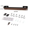 CAUSXIAOFA Hanging Pot Rack, Aluminum Walnut Wood, No Drill |
