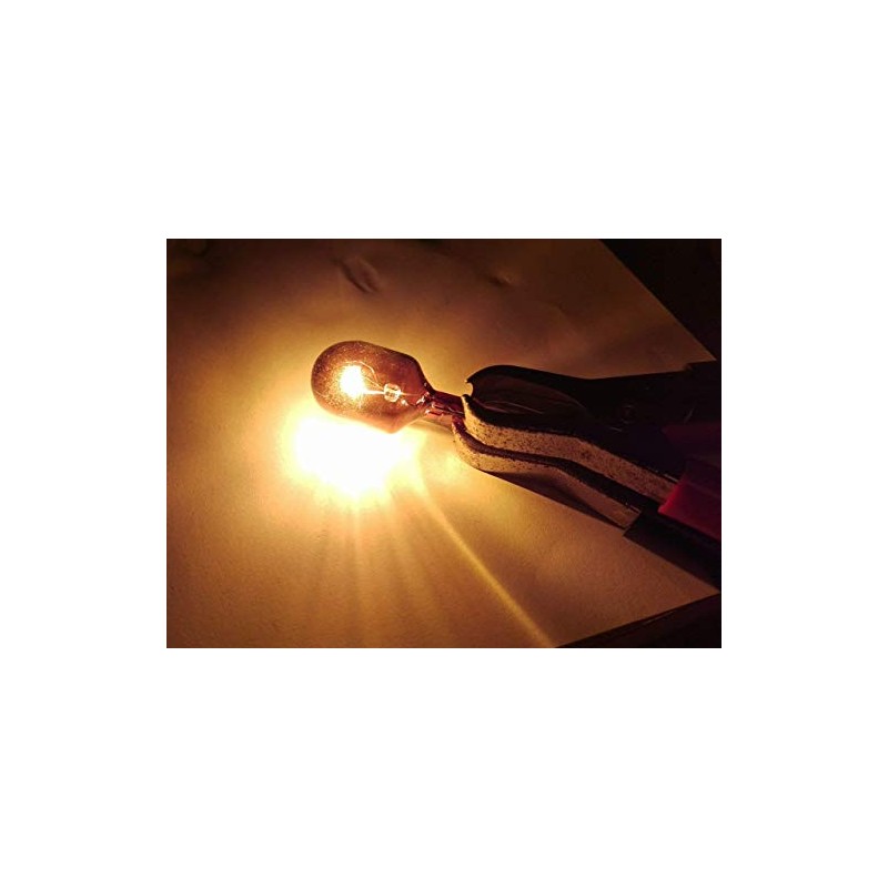 585 WY21W Chrome Amber Indicator Capless Wedge Bulbs (Twin Pack)