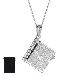 PNPGDYK Necklace Talisman Women Men Bible Cross Necklace Religious Necklaces Christian Necklaces Gifts Talisman Amulet Lucky Charm