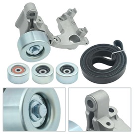Hoypeyfiy 3Pcs Idler Pulley 16604-31020 and Belt Tensioner Kit Replacement for Tacoma 2005-2015, Replacement for 4 Runner 2003-2009, replacement for FJ Cruiser 2007-2009 1662031012 1660331040