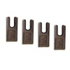 Digger Supply 4-Pack 133835 Auger Teeth - Steel, Hex Shank,