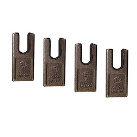 Digger Supply 4-Pack 133835 Auger Teeth - Steel, Hex Shank, Spiral Flute, For Soil, Masonry & Concrete