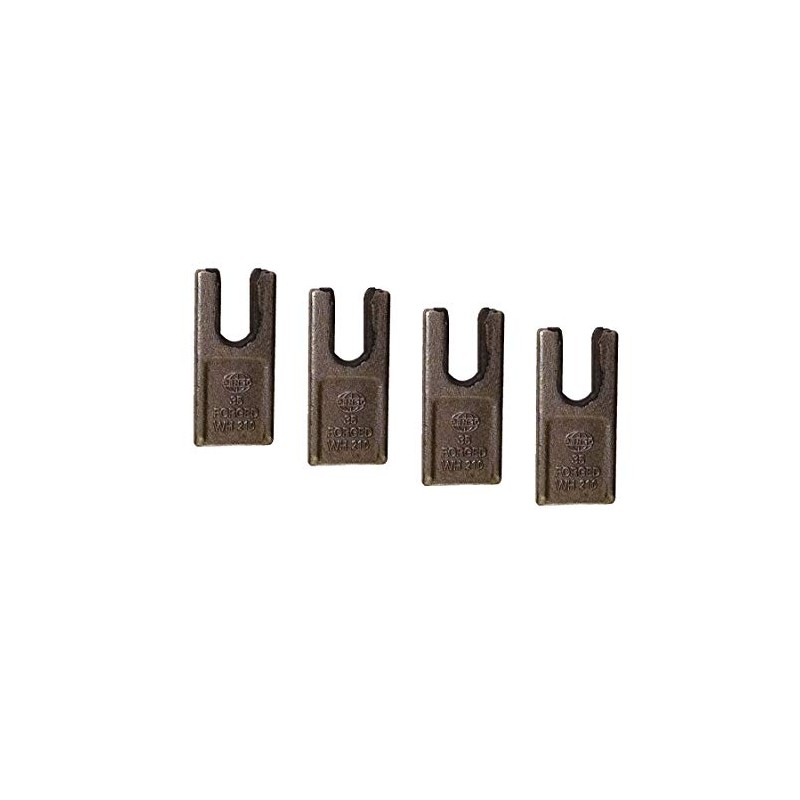 Digger Supply 4-Pack 133835 Auger Teeth - Steel, Hex Shank,