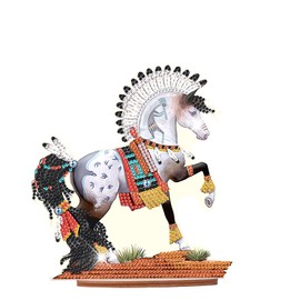 JISHSHAY Horse Diamond Art Kits for Adults Tabletop Decor Diamond Painting Accessories Desk Ornaments Diamond Art Accessories Office Desk Decor Diamond Painting Kits for Adults Gem Art Wall Decor