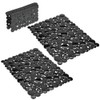 mDesign Decorative Kitchen Plastic Sink Protector Set, Quick Draining -