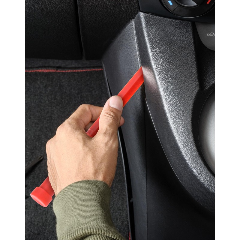 QWORK Plastic Chisel Scraper Set, 3/4", 7/8", 1", 1-1/2" Chemical