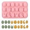 Molde Silicon Figuras Pascua Huevos Conejos Canastas Pascua X18