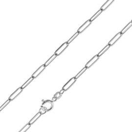 trendor 39410 Bicycle Chain Necklace 925 Silver 3.5 mm Beautiful Necklace Made of Real Silver for Women, Magical Gift Idea for Women, Silver Jewellery, Sterling Silver