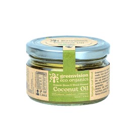 Greenvision Eco Organics Stone and Wood Pressed Organic Coconut Oil 6.76 Fl Oz | 200 ml - Moringa Leaf Blend Oil