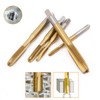 Bestgle 5pcs Hand Threading Tap Set HSS Titanium Coated Spiral