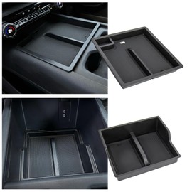 Sinminou Front Center Console Organizer Compatible with 2024-2025 Chevy Silverado EV Work Truck (WT) Interior Accessories, Armrest Organizer Tray; Not fit The Silverado EV RST/LT