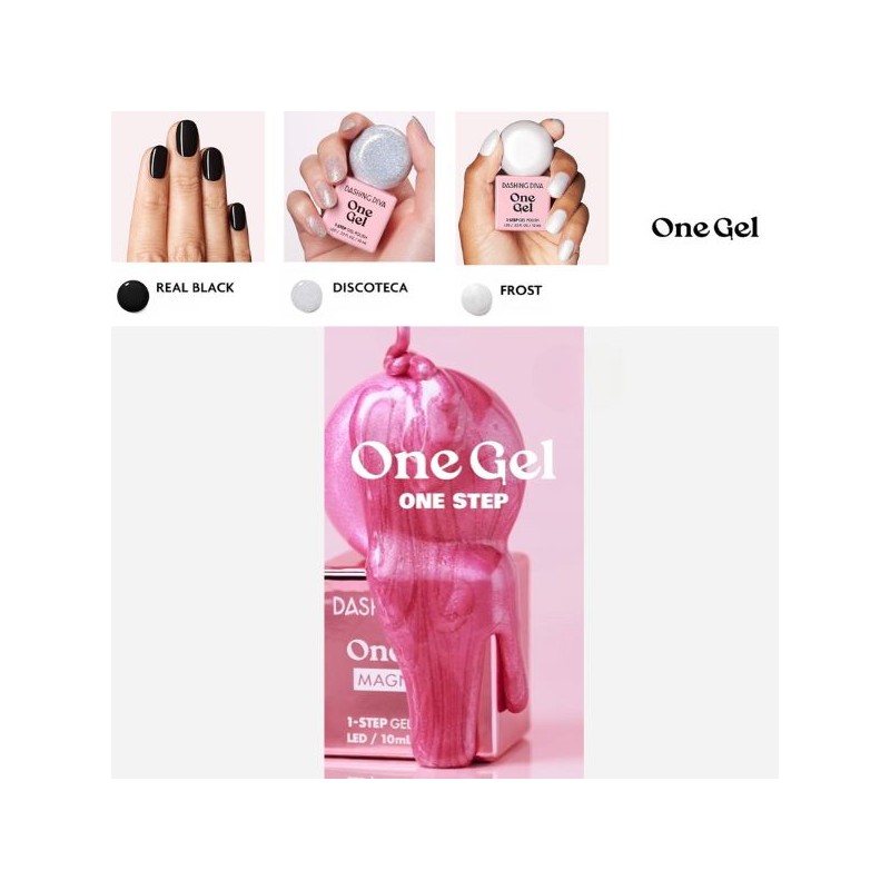 DASHING DIVA One Gel Color/Magnetic/LED Lamp Set, One gel Color:ATTENTION