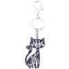 BONSNY Acrylic Cat Key Chains For Women Car Purse Bag