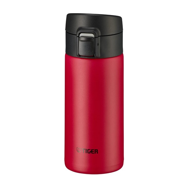 Tiger Water Bottle, 12.2 fl oz (360 ml), One-touch, Lightweight, Stainless Steel Bottle, Vacuum Insulated, Hot or Cold Retention, Red MKA-K036RK