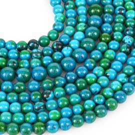 Jmzothie 10mm Phoenix Stone Beads Natural Round Stone Beads Loose Smooth Gemstone for Jewelry Making Craft DIY (10mm,phoenix stone）