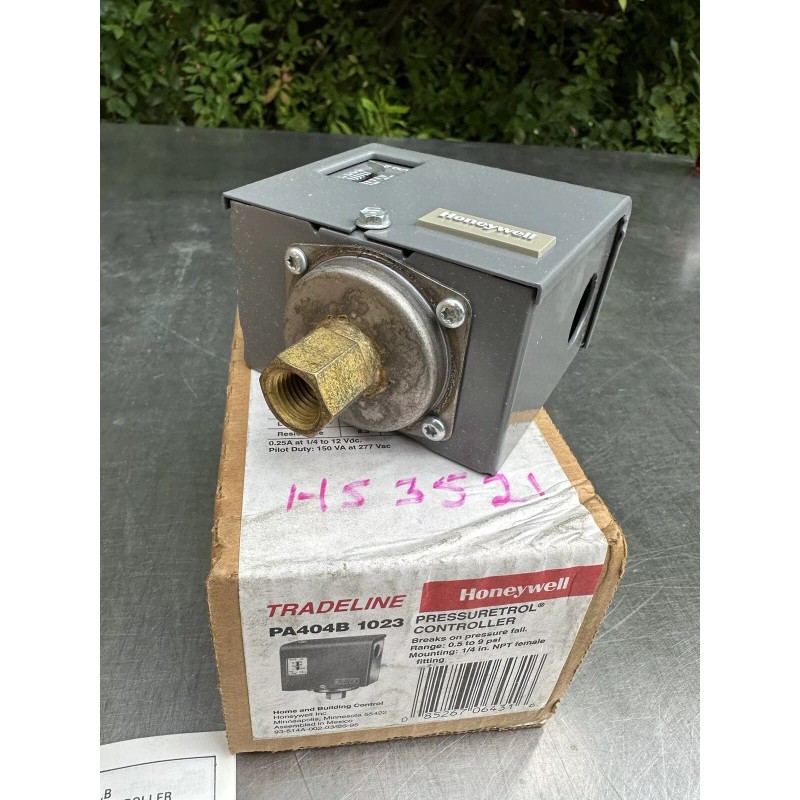 Honeywell Tradeline PA404B 1023 Pressuretrol Controller - New Unused