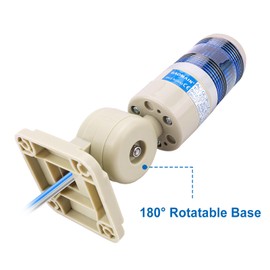 Baomain LED Signal Tower Stack Lights with 180° Rotatable Base, Continuous DC24V Tower Lamp LXY-502-T1 (Blue)