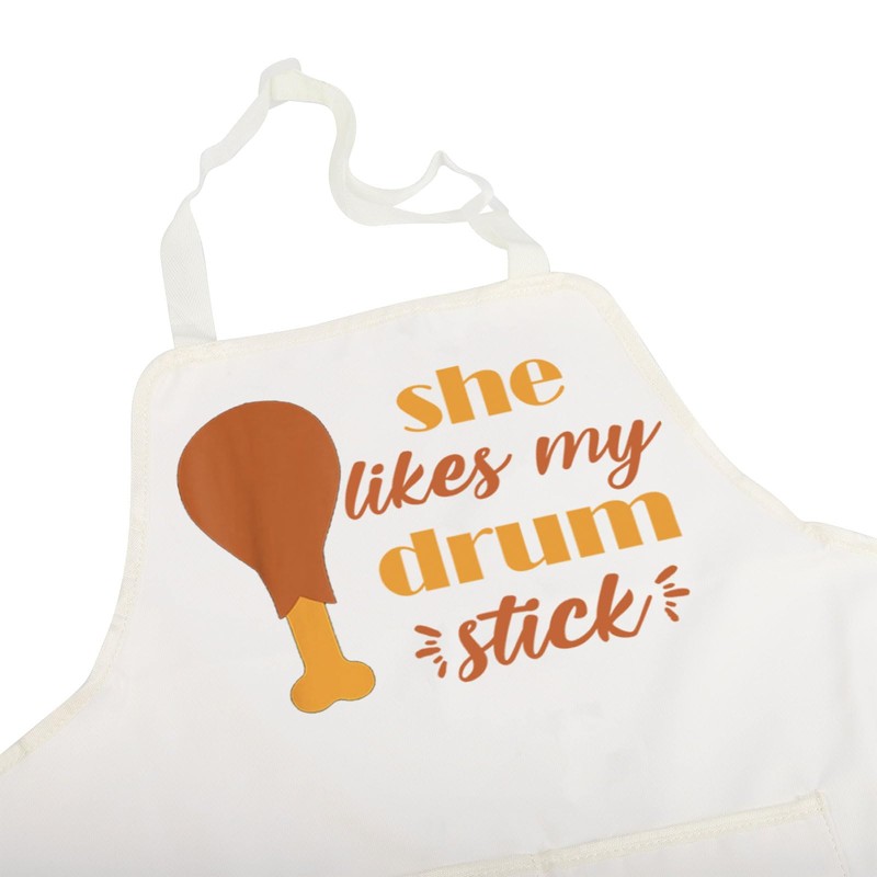 BNQL Thanksgiving Couples Apron Turkey Breast Drum Stick Apron Fall