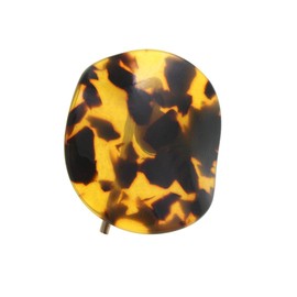Vingtaine H7215-BR- Tortoise Shell Style Wave Plate Hair Cuff, Pony Hook, Hair Hook, Hairband, Easy to Arrange, Easy Arrangement, Hair Accessory
