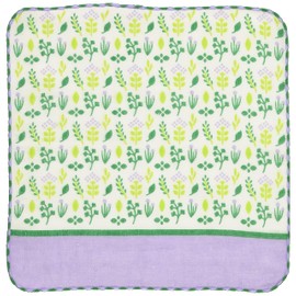 Miyamoto Towel Hand Towel, Herb, 9.8 x 9.8 inches (25 x 25 cm), Town Musume Handkerchief 2728