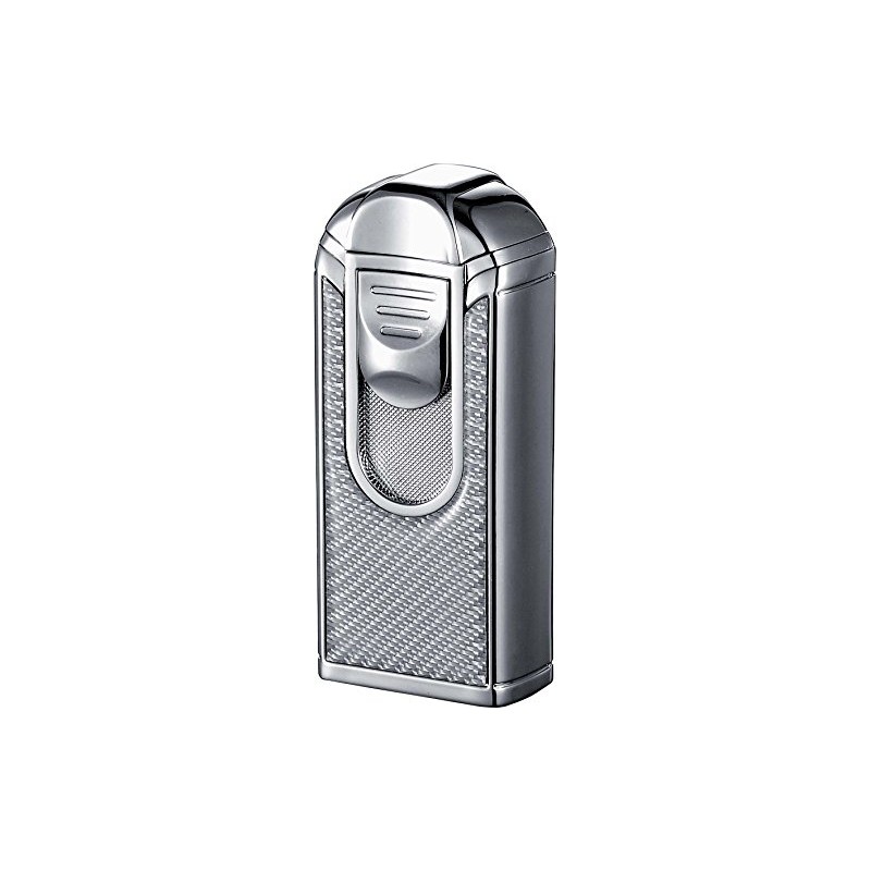 Visol ALEC III Chrome and White Carbon Fiber Triple Torch