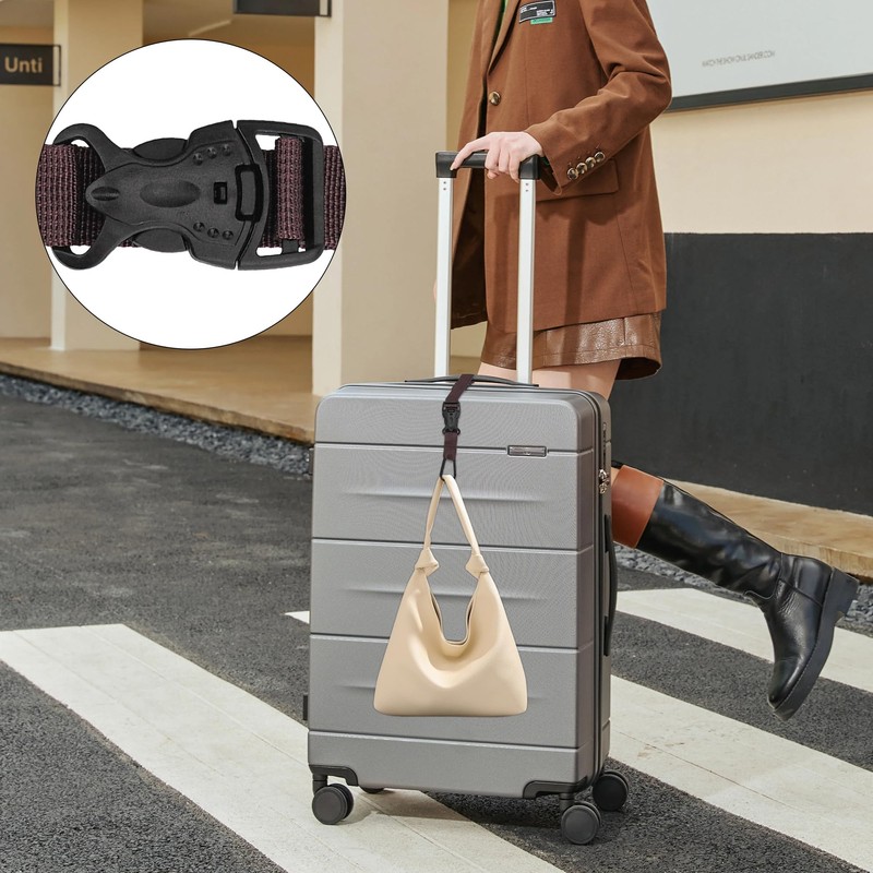 HannaFires 2PCS Luggage Hook Strap – External Suitcase Hook Strap