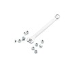 Pack of 50 Hexagon Nuts - M4 - Rust-Proof Galvanised