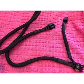 EVGA SUPERNOVA 750-1000 G2 G3 8 PIN TO dual 8+6 pin PCIE VGA Power Cable Braided