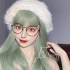Eileen Semi-Long, Light Green Wig, Women’s Wig, Straight, Natural, Harajuku,