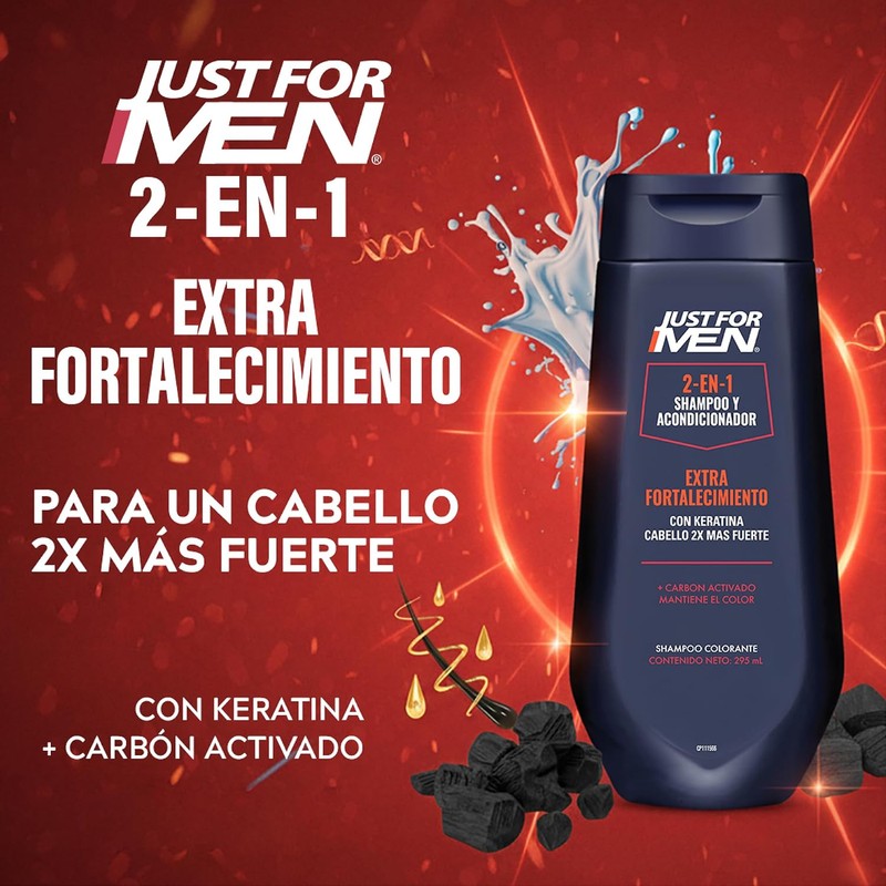 Just For Men Shampoo y Acondicionador 2 en 1 Extra