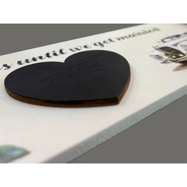 Wedding Sign For Wedding Countdown Chalkboard Hanging Decor Couples Engagement (Includes Chalk) 19 x 9 cm #1776