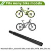 HOPESPANNER Universal 27.2x300mm Black Bicycle Seatpost Durable Bicycle Saddle Post