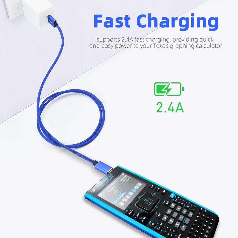 Jonfolk USB Power and Data Cable for Texas Instruments TI-84