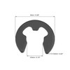 sourcing map E-Clip Circlip - 9mm External Retaining Shaft Snap