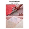 10pcs Plush Foam Floor Mat Thickened Cuttable Interlocking Carpet Tiles