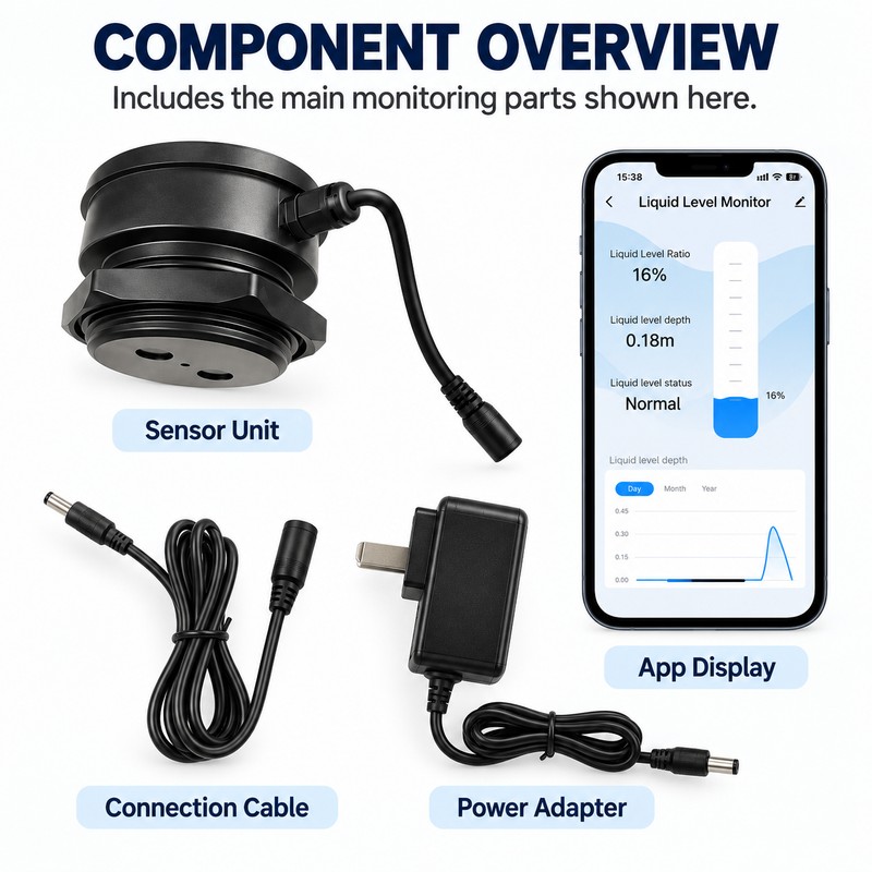 WiFi Ultrasonic Water Tank Level Sensor – Tuya Smart App