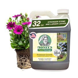 PlantVantage Premium Growth Liquid Plant Fertilizer – NPK Fertilizer (8-16-8) with Zinc & Iron, Liquid Plant Food for Stronger Stems & Larger Leaves, Foliar Spray for Trees, Shrubs & Flowers – 32 oz