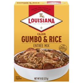 Louisiana Fish Fry Products Gumbo w/Rice Mix, 8 oz box (Pack of 12)