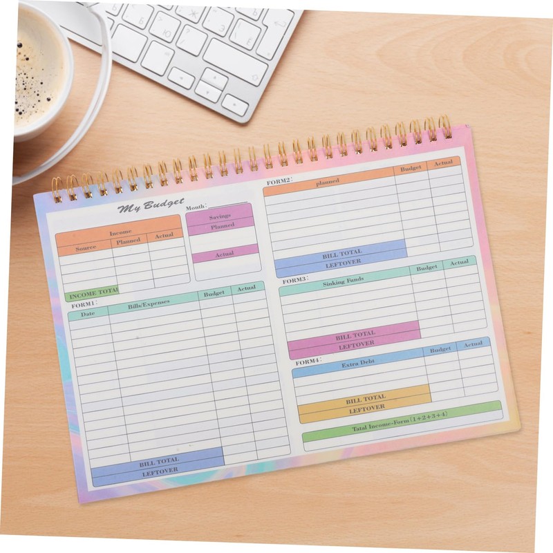 Operitacx B5 Financial Record Book Undated Weekly Budget Tracker &