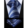 HISDERN Lot 5 PCS Classic Formal Elegant Men's Silk Tie