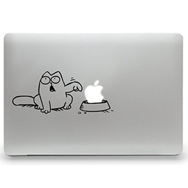 Cat Hunger Sticker MacBook Air Pro Sticker Decal Apple (11 Inches)