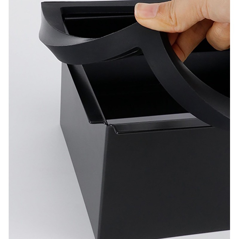 Espresso Knock Box Chute, Stainless Steel Built-in Desktop Coffee Knock