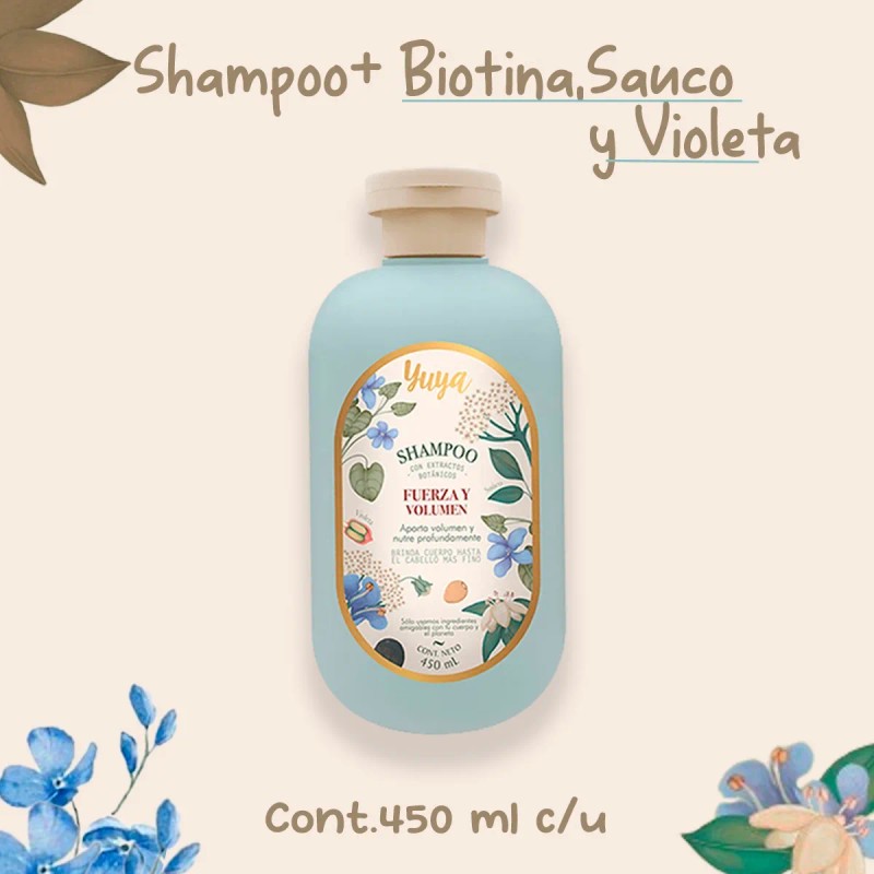 Shampoo Cabello Yuya Colágeno Biotina 450