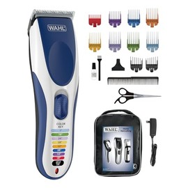 Wahl Wahl® Canada Color Pro™, Haircutting Kit with Colour Coded Guide Combs, Powerful, long-lasting motor for smooth & easy haircuts, Colour coded key makes it easy to select the correct size guide comb, World Wide Voltage - Model 3100
