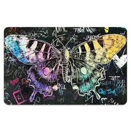 Peacoblue Bank Card Sticker Colorful Moth and Texture Credit Debit Card Custom Skin Cover Protector, 4 Styles Scratch-Proof Attractive Decal for Most Popular EBT Transportation Key Card