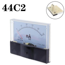 호환 44C2 1mA 2mA 5mA DC 전류계 아날로그 테스트 미터 기계식 헤더 [05 10mA] Compatible 44C2 1mA 2mA 5mA DC Current Meter Analog Test Meter Mechanical Header [05 10mA]